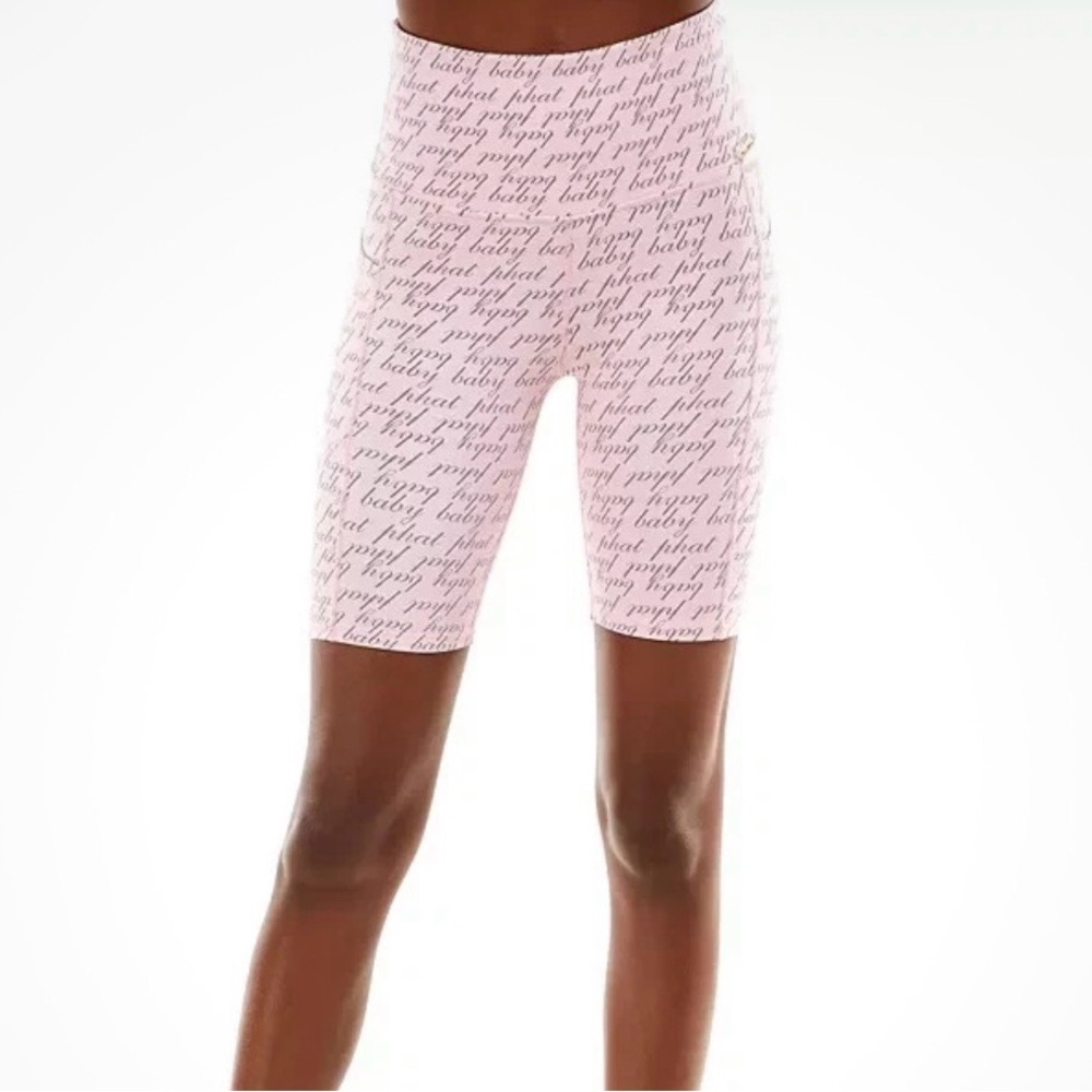 Baby Phat NWT Pink Logo Print Chain Bralette & Biker Shorts Size Small Medium - Picture 12 of 16